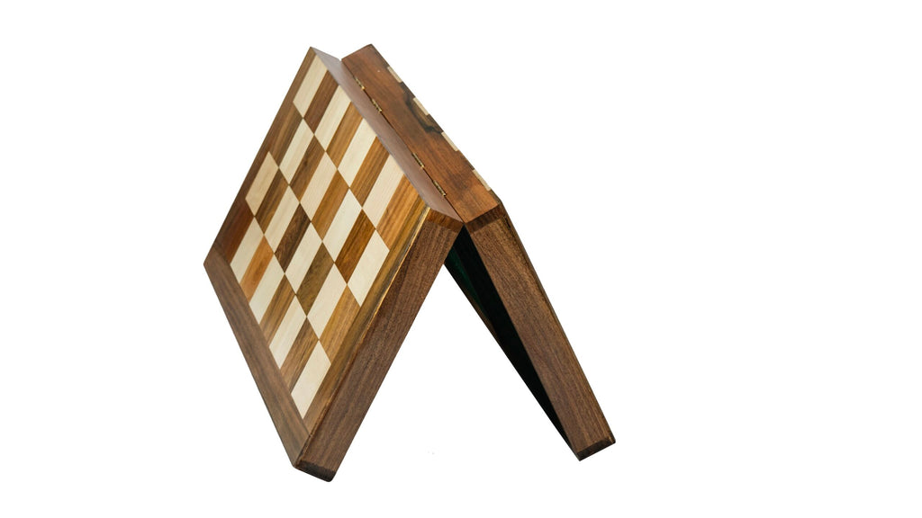 20” FOLDING TOURNAMENT CHESS BOARD AND STORAGE BOX  - 50mm Square