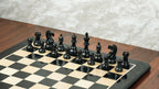 3.9” REYKJAVIK STAUNTON EBONISED WEIGHTED CHESS PIECES