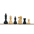 3.9” REYKJAVIK STAUNTON EBONISED WEIGHTED CHESS PIECES