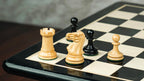 2.9” PRO STAUNTON EBONY WOOD WEIGHTED CHESS PIECES, 17” EBONY STYLE BOARD & BOX