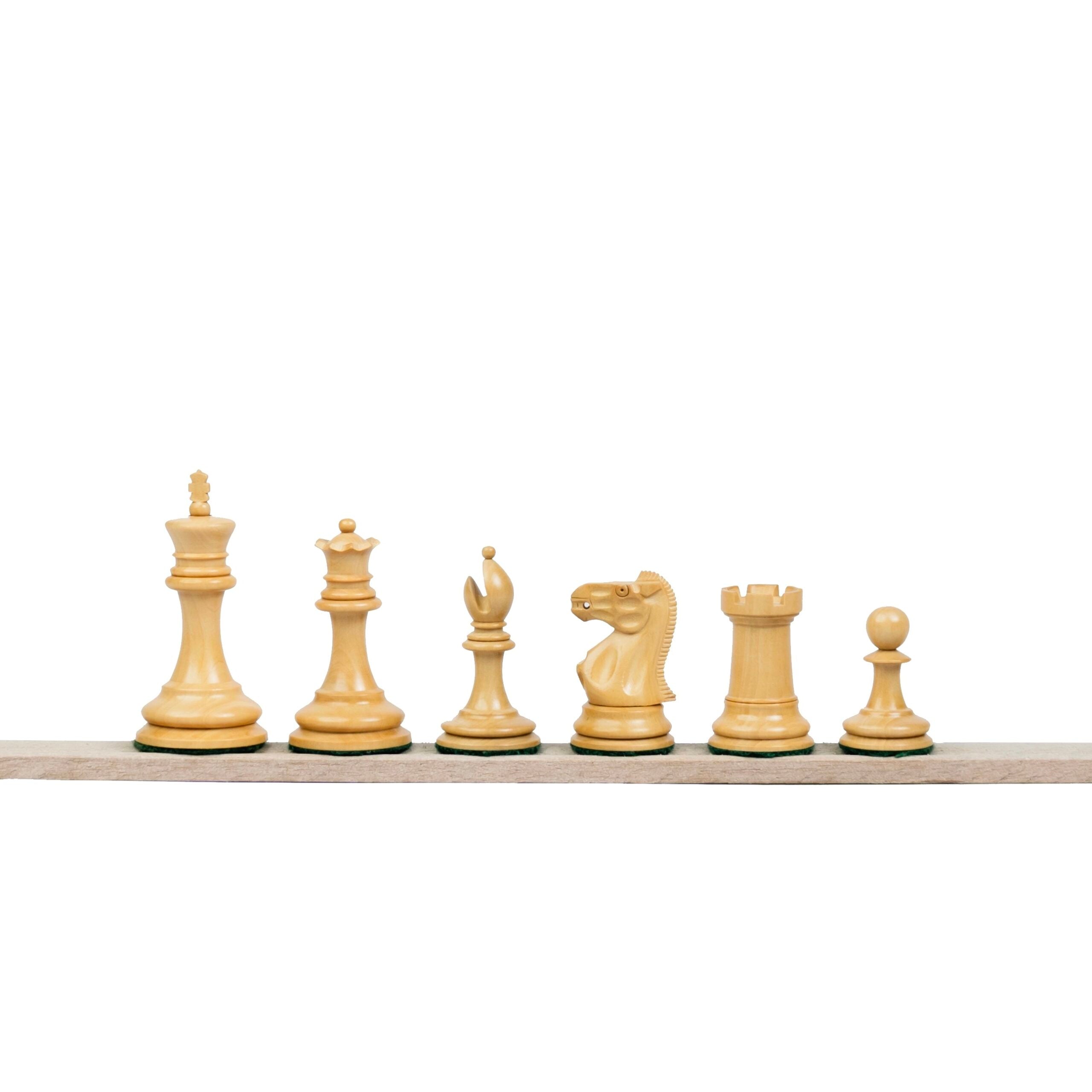 2.9” PRO STAUNTON EBONY WOOD WEIGHTED CHESS PIECES