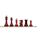 4.4” ROYAL KNIGHT STAUNTON LUXURY WOOD TRIPLE WEIGHTED CHESS PIECES