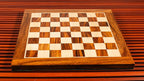 16” GOLDEN ROSEWOOD & MAPLE WOOD CHESSBOARD 45mm SQUARE