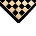 19 inch ebony and maple wooden chessboard with 50mm squares – premium Indian chess board.