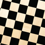 19" EBONY STYLE CHESSBOARD - 50mm SQUARE