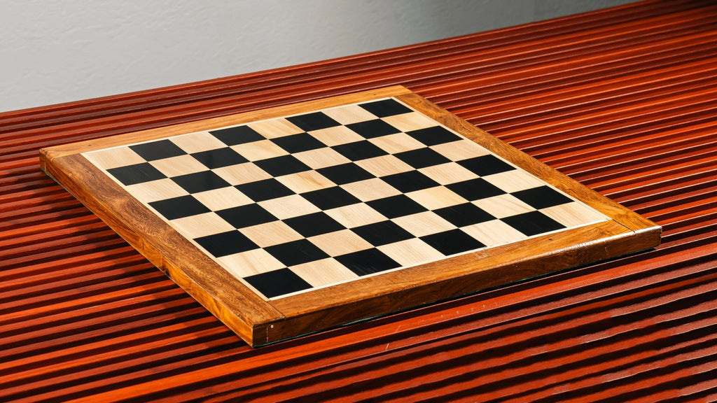 17” EBONY STYLE WITH GOLDEN ROSEWOOD BORDER CHESSBOARD 45mm SQUARE