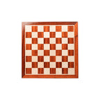 18” PADAUK (BUD) & MAPLE WOOD CHESSBOARD 50mm square