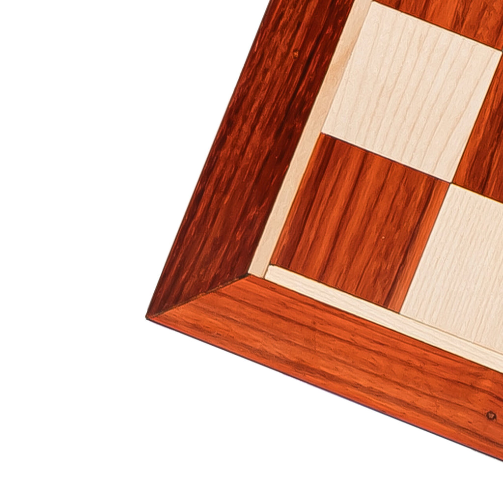18” PADAUK (BUD) & MAPLE WOOD CHESSBOARD 50mm square