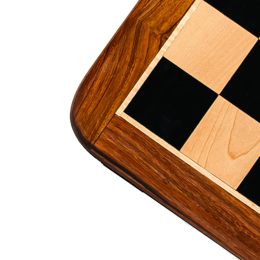 21” EBONY STYLE WITH GOLDEN ROSEWOOD BORDER CHESSBOARD 55mm SQUARE
