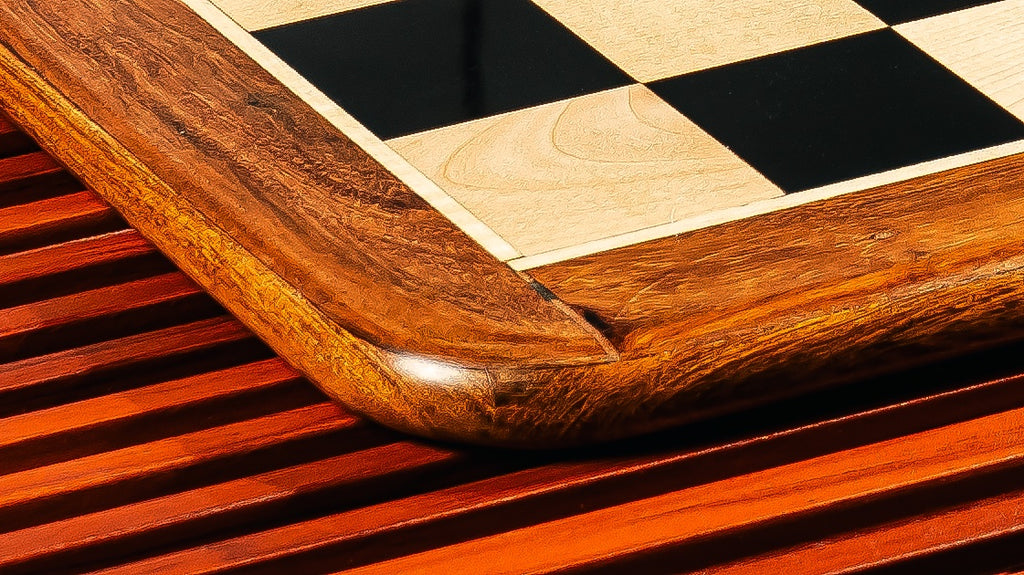 21” EBONY STYLE WITH GOLDEN ROSEWOOD BORDER CHESSBOARD 55mm SQUARE
