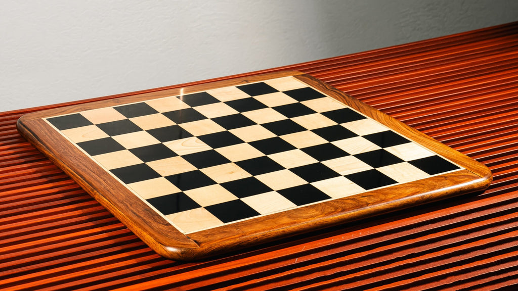 21” EBONY STYLE WITH GOLDEN ROSEWOOD BORDER CHESSBOARD 55mm SQUARE