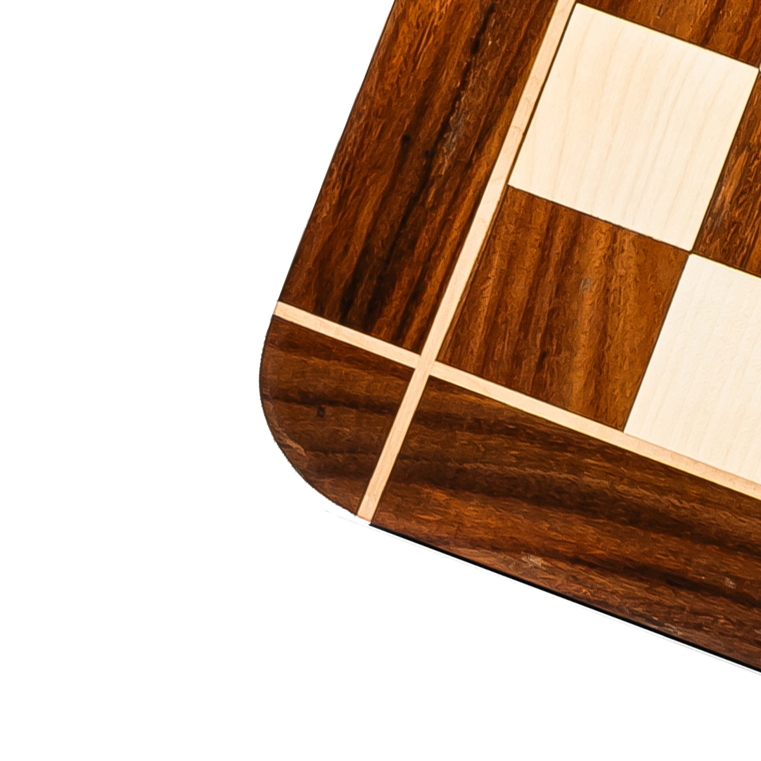 21” GOLDEN ROSEWOOD & MAPLE WOOD CHESS BOARD CROSS - 55mm SQUARE