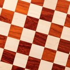 21” PADAUK (BUD) & MAPLE WOOD CHESSBOARD 55 mm SQUARE