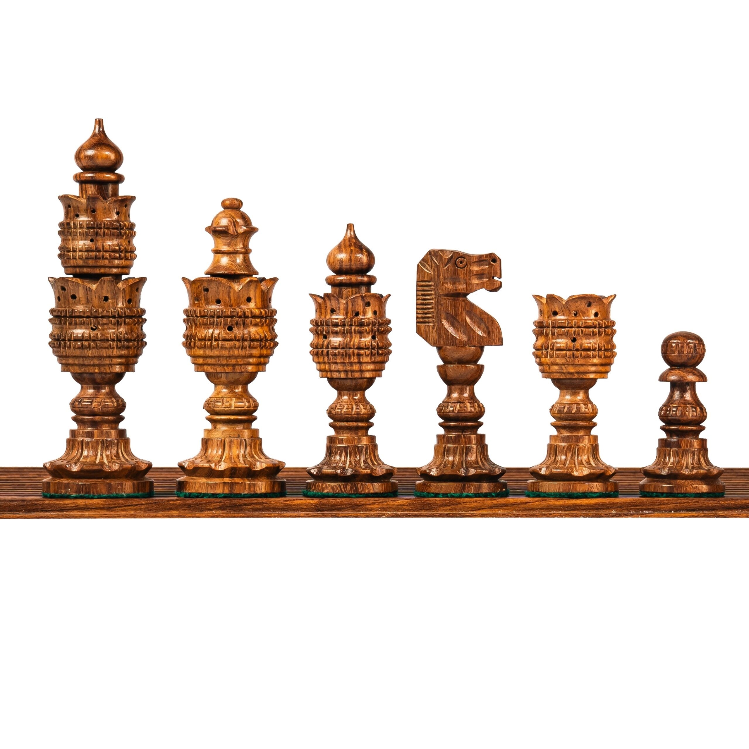 5” WEIGHTED LOTUS SERIES CHESS PIECES