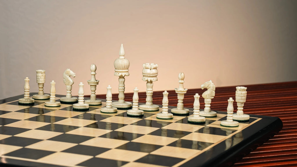3.6”GUMAT CHESS PIECES - CAMEL BONE SERIES
