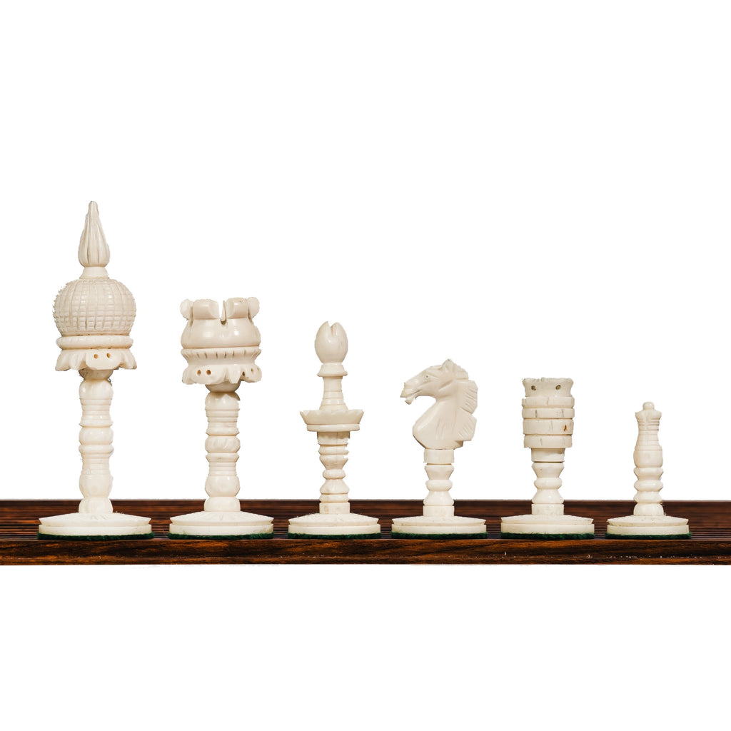 3.6”GUMAT CHESS PIECES - CAMEL BONE SERIES