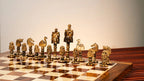 4” ANIMAL THEME CHESS PIECES - CAMEL BONE SERIES