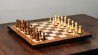 4” HERMAN OHME MINIMALIST GOLDEN ROSEWOOD CHESS PIECES