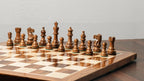 3.8” REYKJAVIK STAUNTON WOODEN WEIGHTED CHESS PIECES, 21” WOODEN CHESSBOARD & STORAGE BOX