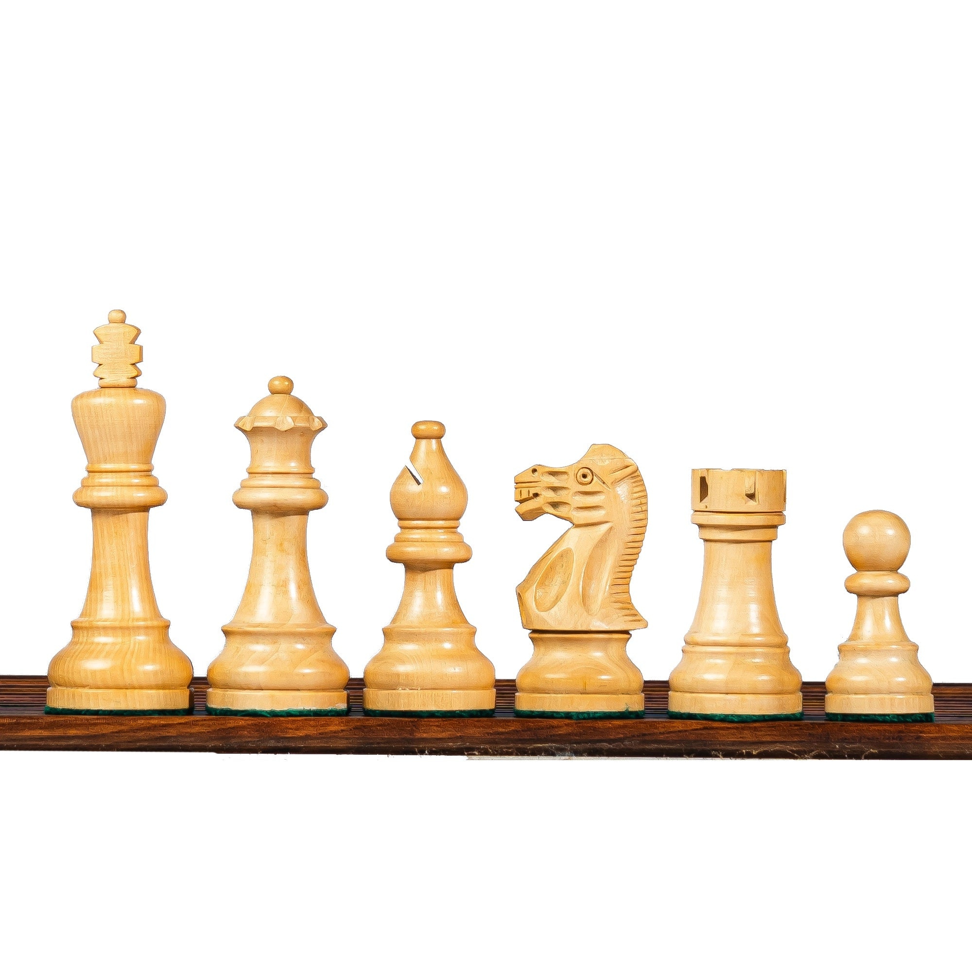 3.8” REYKJAVIK STAUNTON WOODEN WEIGHTED CHESS PIECES, 21” WOODEN CHESSBOARD & STORAGE BOX