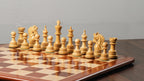 4.5” NAPOLEON LUXURY PADAUK WOOD STAUNTON TRIPLE WEIGHTED CHESS PIECES