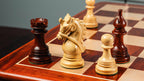 4.5” NAPOLEON LUXURY PADAUK WOOD STAUNTON TRIPLE WEIGHTED CHESS PIECES