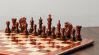 4.5” NAPOLEON LUXURY PADAUK WOOD STAUNTON TRIPLE WEIGHTED CHESS PIECES