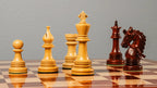 4.5” NAPOLEON LUXURY PADAUK WOOD STAUNTON TRIPLE WEIGHTED CHESS PIECES