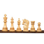 4.5” NAPOLEON LUXURY EBONY WOOD STAUNTON TRIPLE WEIGHTED CHESS PIECES, 21” EBONY WOOD CHESSBOARD & BOX