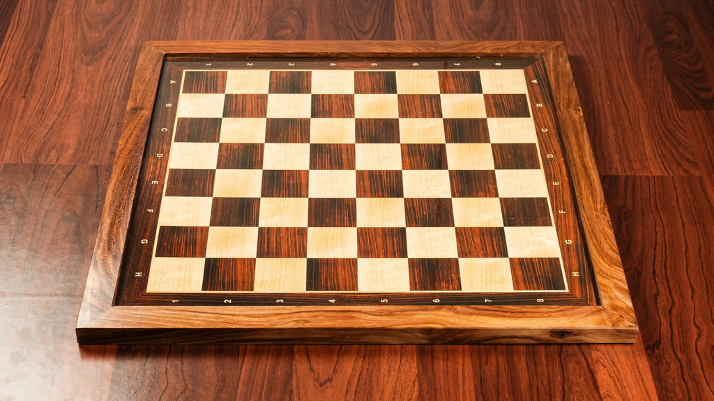 Rosewood printed wooden chess board