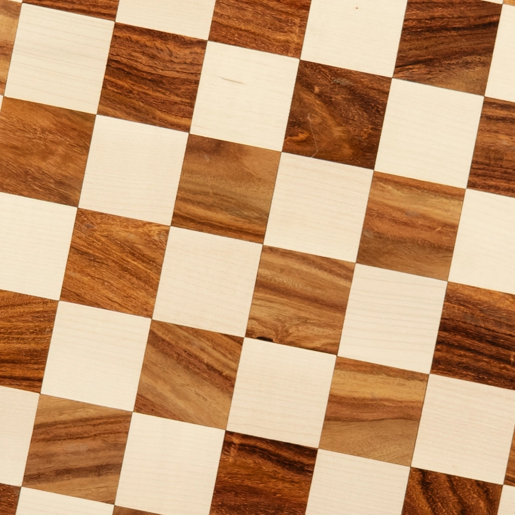 21” TOURNAMENT  GOLDEN ROSEWOOD CHESSBOARD & MAPLE WOOD 55mm SQUARE