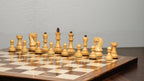 3.9” RUSSIAN ZAGREB 1959’ WOODEN WEIGHTED CHESS PIECES WITH EXTRA QUEENS