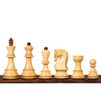 3.9” RUSSIAN ZAGREB 1959’ WEIGHTED CHESS PIECES WITH 21” GOLDEN ROSEWOOD CHESSBOARD