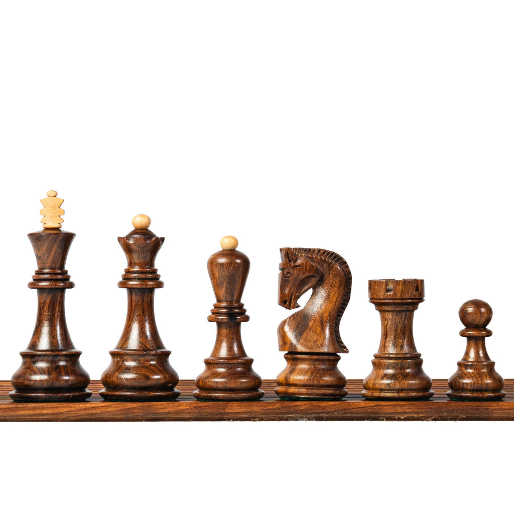 3.9” RUSSIAN ZAGREB 1959’ WOODEN WEIGHTED CHESS PIECES WITH EXTRA QUEENS