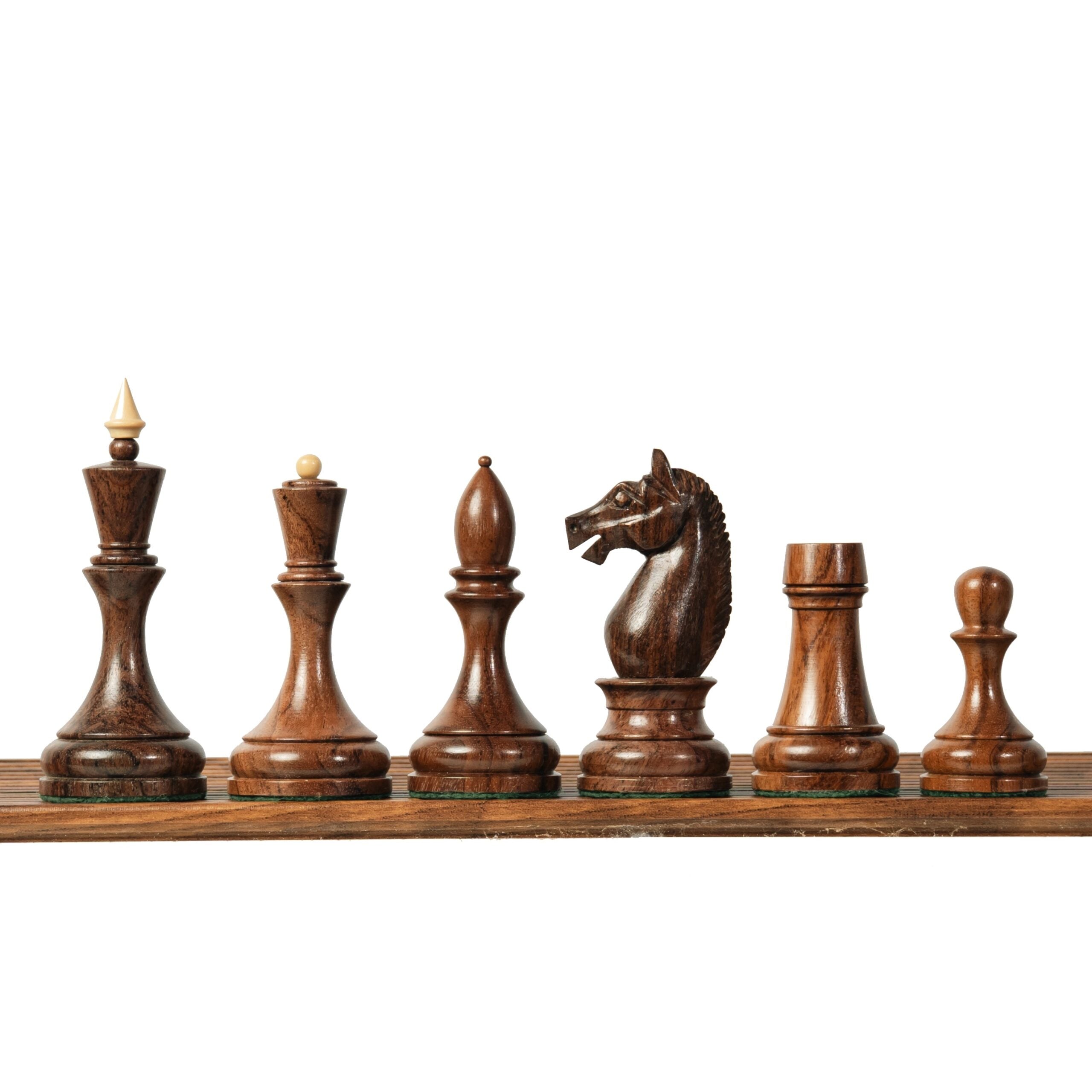 3.8” MINSK 1960’s SOVIET RUSSIAN DOUBLE WEIGHTED CHESS PIECES