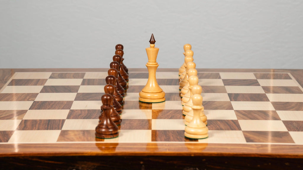 3.8” MINSK 1960’s SOVIET RUSSIAN DOUBLE WEIGHTED CHESS PIECES