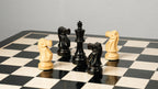 3.8” EBONISED REYKJAVIK STAUNTON WEIGHTED CHESS PIECES