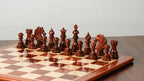 4.4” PRESTIGE LUXURY STAUNTON CHESS SET - TRIPLE WEIGHTED, 21” PADAUK CHESSBOARD & BOX