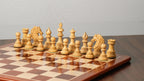 4.4” PRESTIGE LUXURY STAUNTON PADAUK WOOD CHESS PIECES - TRIPLE WEIGHTED