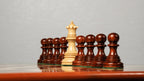 4.4” PRESTIGE LUXURY STAUNTON PADAUK WOOD CHESS PIECES - TRIPLE WEIGHTED