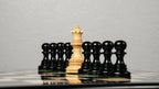 4.4” PRESTIGE LUXURY STAUNTON CHESS SET - TRIPLE WEIGHTED, 21” EBONY CHESSBOARD & BOX
