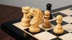 4.4” PRESTIGE LUXURY STAUNTON EBONY WOOD CHESS PIECES - TRIPLE WEIGHTED