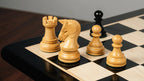 3.75” 1970s’ DUBROVINIK FISCHER TRIPLE WEIGHTED EBONISED CHESS PIECES WITH EXTRA QUEENS