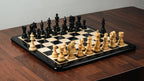 4.5” NAPOLEON LUXURY EBONY WOOD STAUNTON TRIPLE WEIGHTED CHESS PIECES, 21” EBONY WOOD CHESSBOARD & BOX