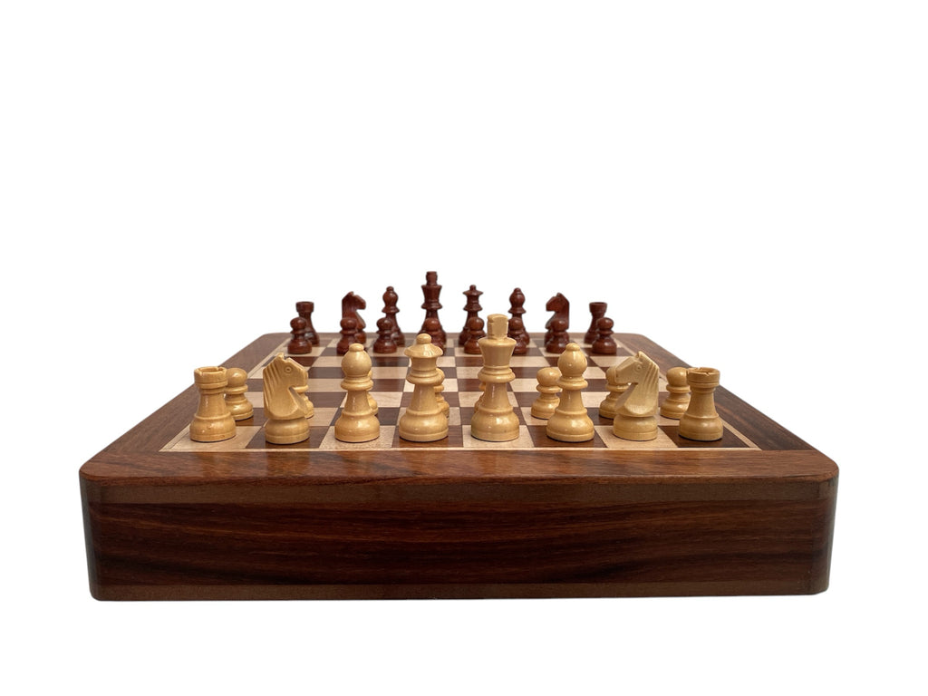 10” FLAT DRAWER TRAVEL MAGNETIC CHESS SET