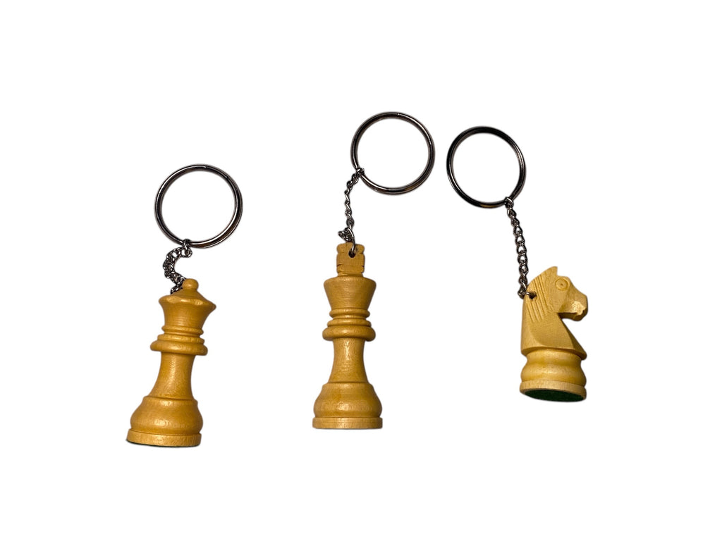 2.5” STAUNTON MAGNETIC CHESS PIECES KEYCHAIN PACK OF 3