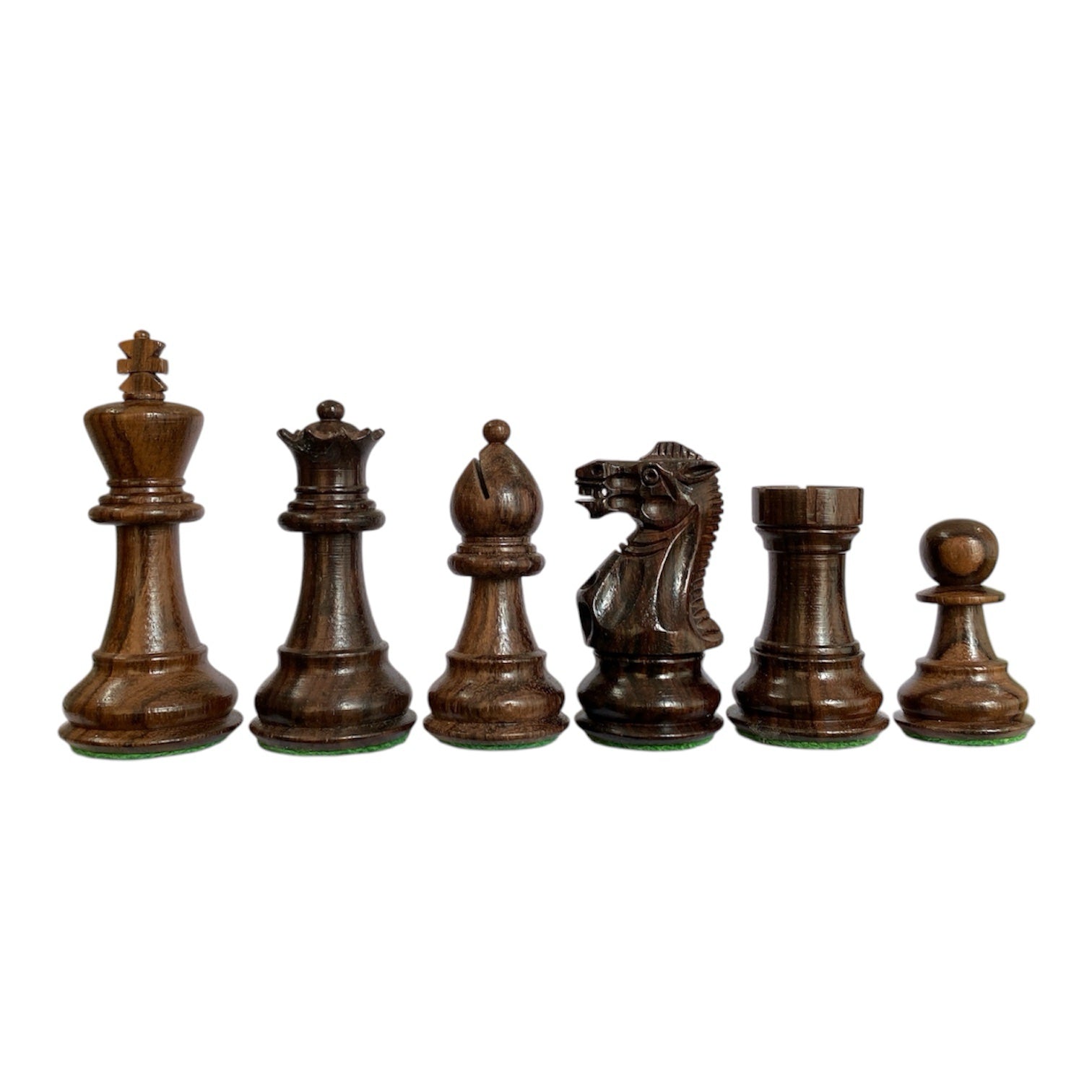 3” ROYAL KNIGHT STAUNTON ROSEWOOD WEIGHTED CHESS PIECES & 16” GOLDEN ROSEWOOD CHESSBOARD