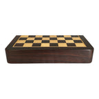 12“ LUXURY ROSEWOOD TRAVEL FOLDING MAGNETIC CHESS SET