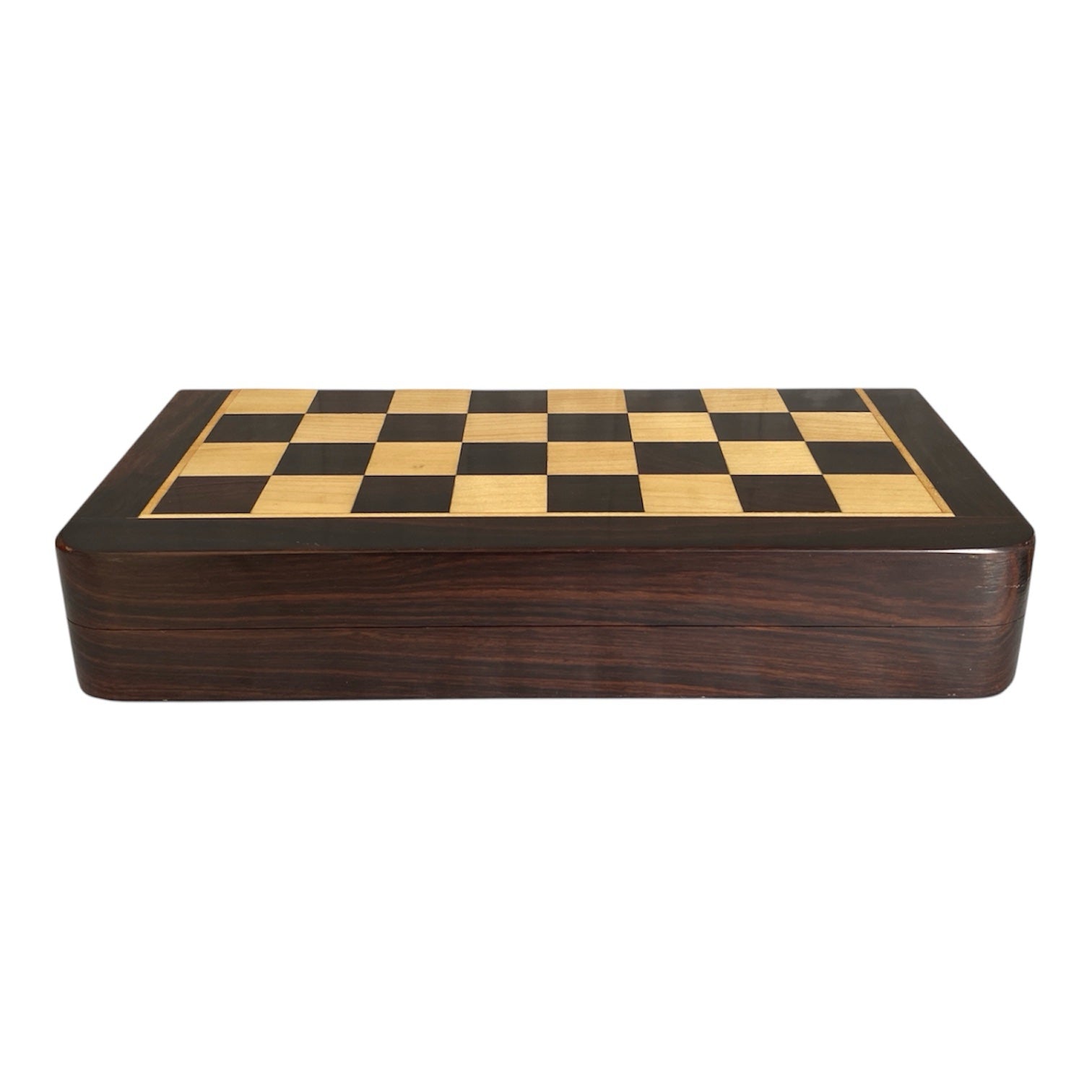 12“ LUXURY ROSEWOOD TRAVEL FOLDING MAGNETIC CHESS SET