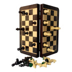 12“ LUXURY ROSEWOOD TRAVEL FOLDING MAGNETIC CHESS SET